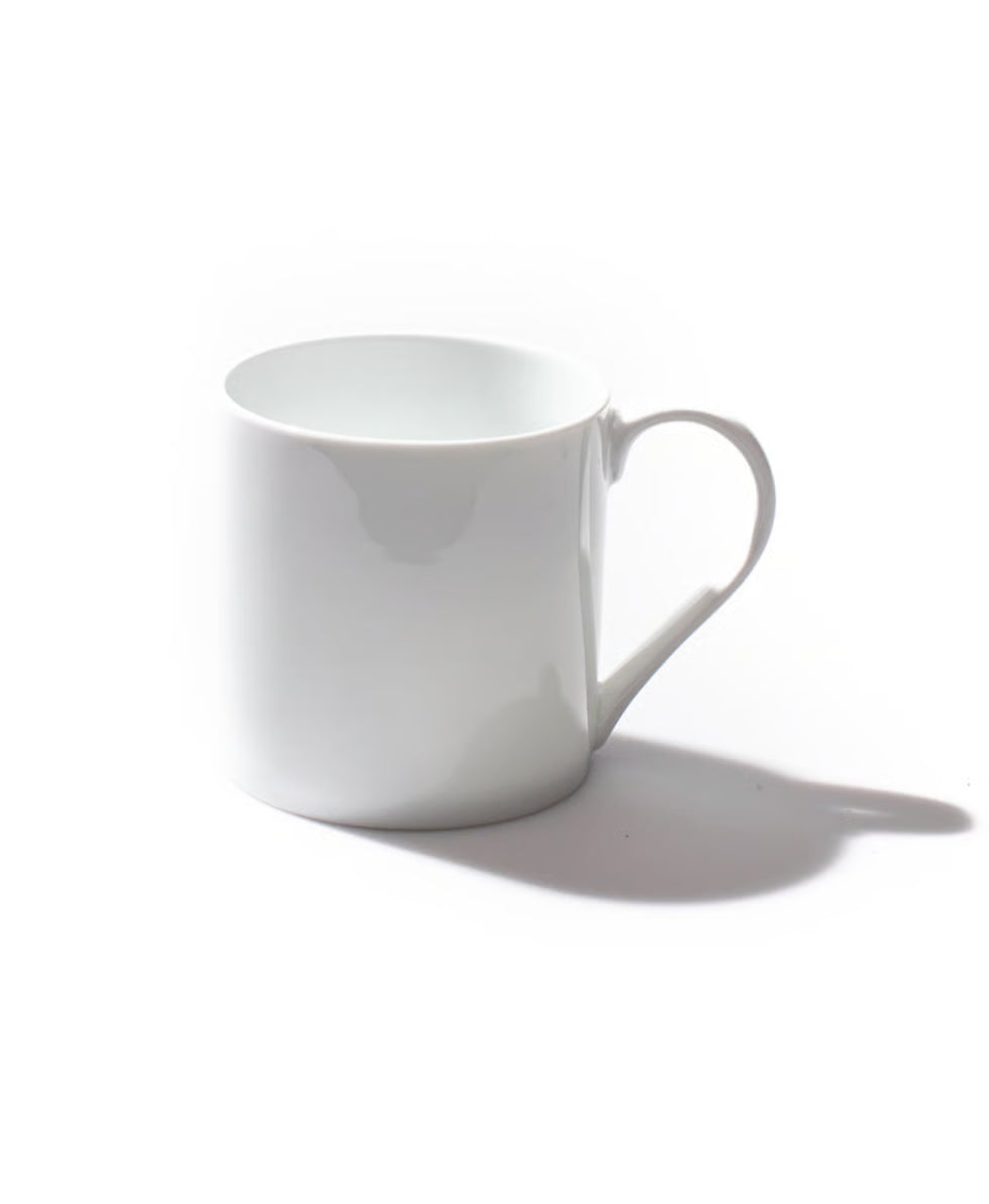 JAN White Porcelain Coffee Mug (Set of 4)