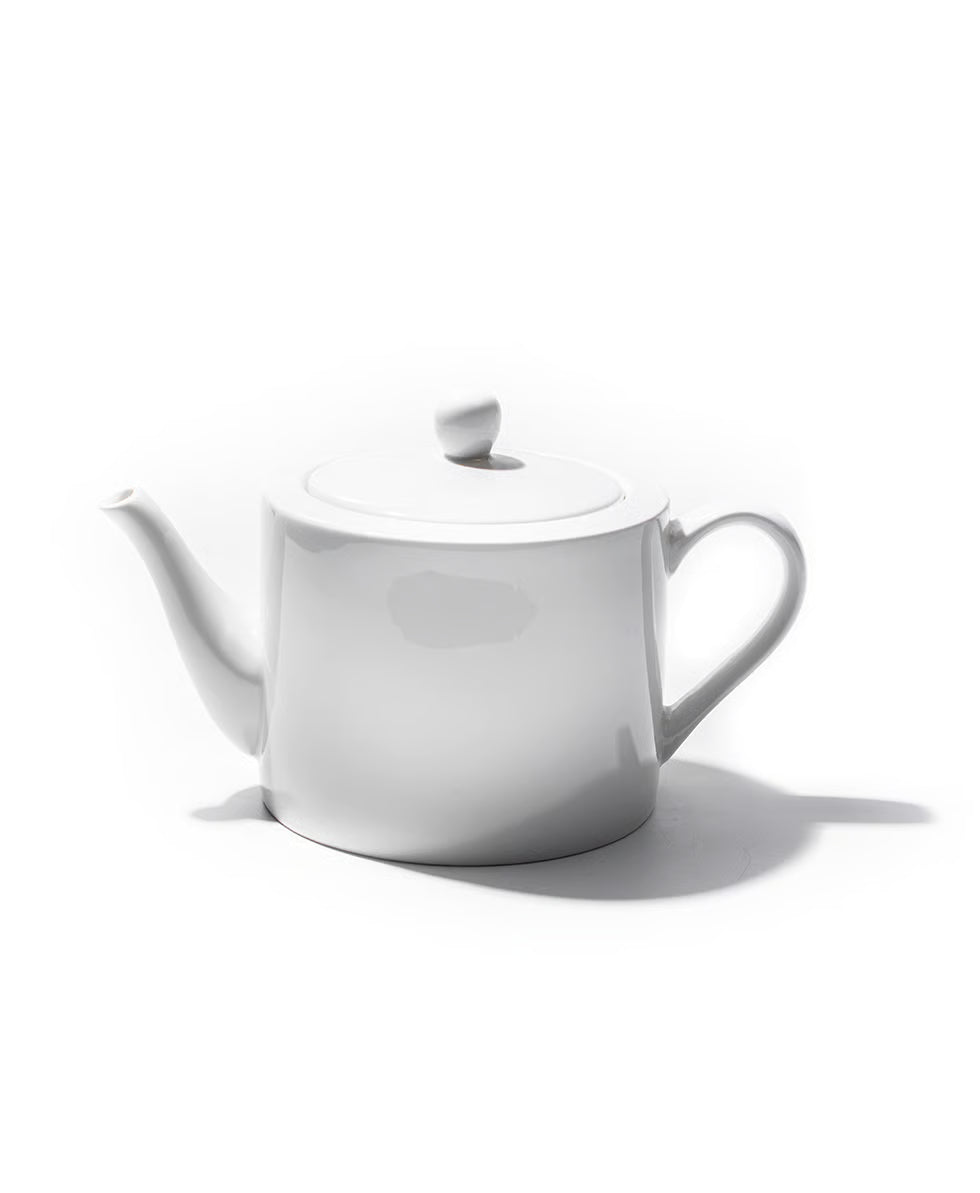 JAN Classic White Porcelain Teapot
