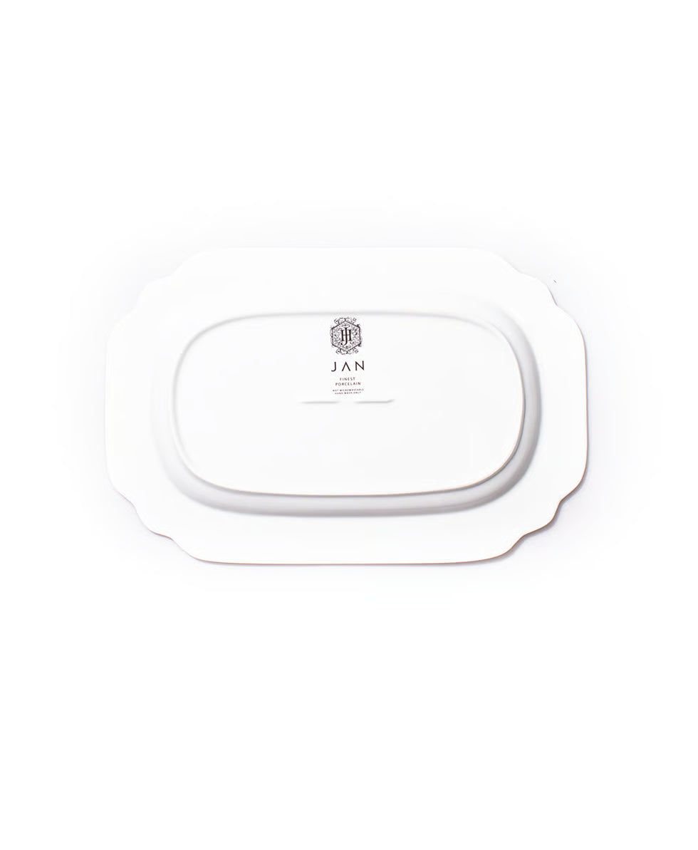 JAN White Porcelain Serving Platter 38 cm