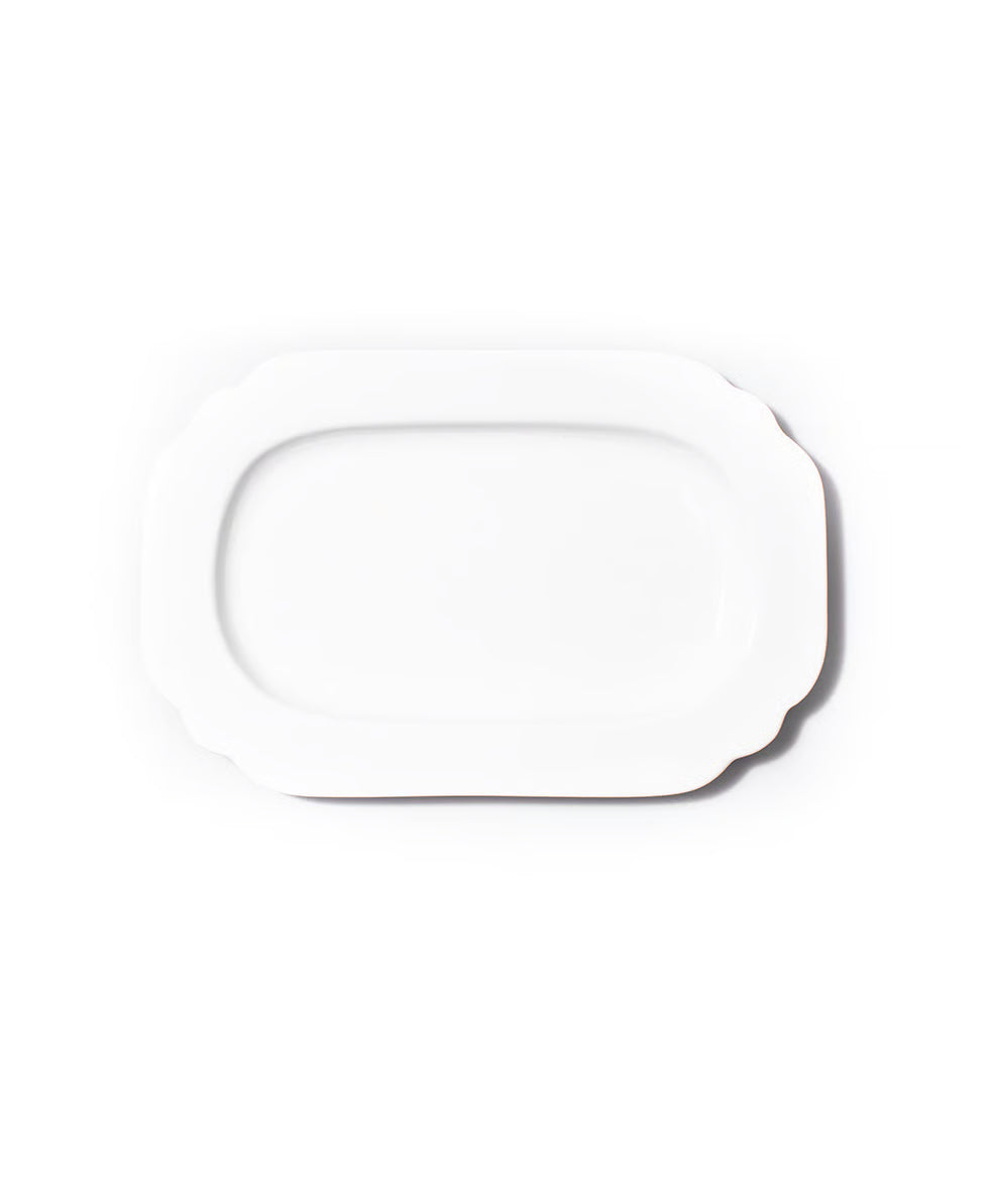 JAN White Porcelain Serving Platter 38 cm