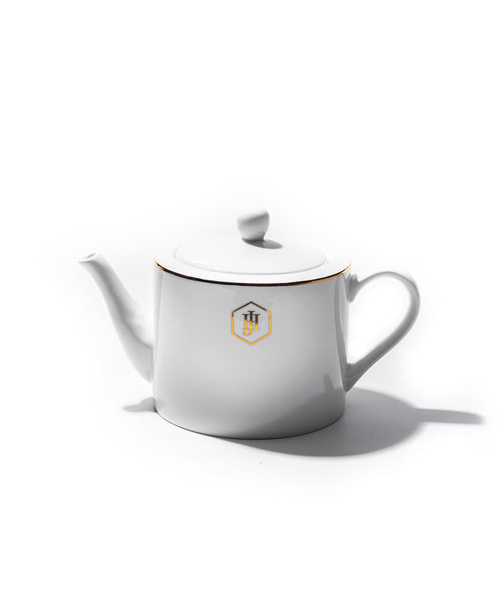 JAN Elegant Gold Rimmed Teapot