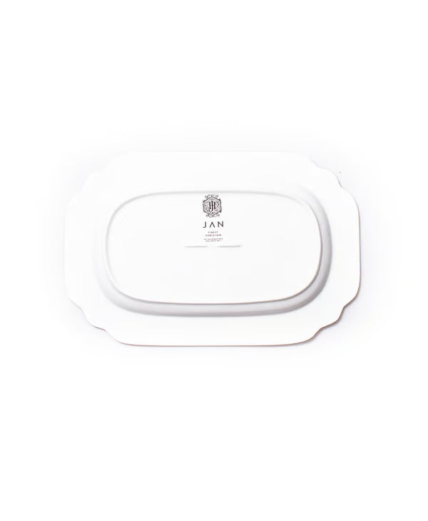 JAN Gold Rimmed Serving Platter 38 cm